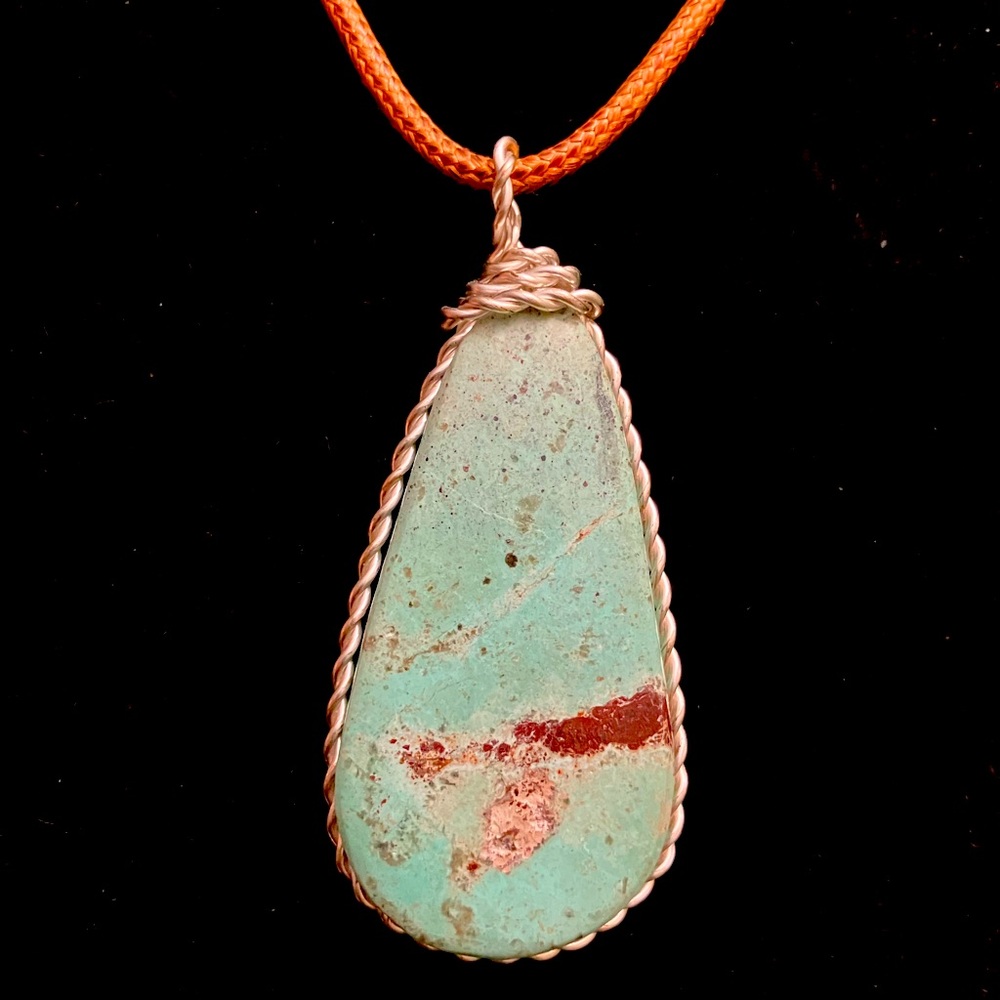 Genuine Kingman Turquoise Pendant
